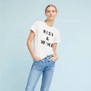 ANTHROPOLOGIE “Rise and Wine” Tee